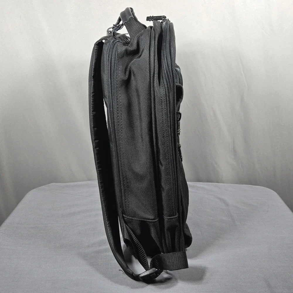 Vintage Tumi Alpha Backpack Black Ballistic Nylon Business Travel Organizer USA
